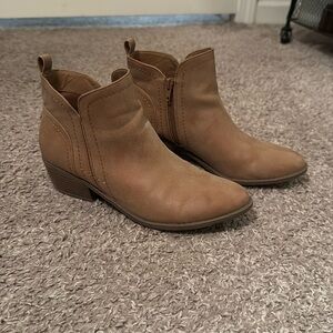 G By Guess Tan Booties